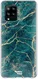 HappyCase Samsung Galaxy A42 Hoesje Flexibel TPU Aqua Marmer Print afbeelding 1