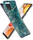 HappyCase Samsung Galaxy A42 Hoesje Flexibel TPU Aqua Marmer Print afbeelding 6