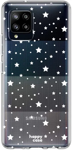 HappyCase Samsung Galaxy A42 Hoesje Flexibel TPU Sterretjes Print afbeelding 1