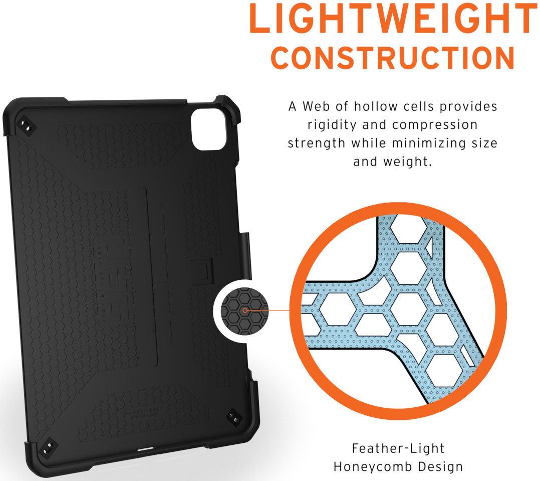 UAG Metropolis iPad Pro 11 / Air 10.9 2020/2022 Hoes Zwart afbeelding 6