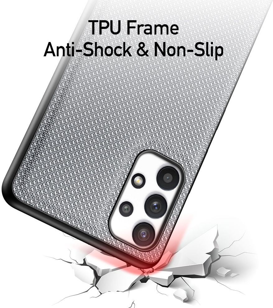 Dux Ducis Fino Series Samsung Galaxy A32 4G Hoesje Back Cover Blauw afbeelding 5