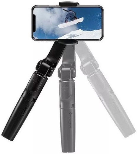 Spigen S610W Gimbal Wireless Bluetooth Tripod Selfie Stick Zwart afbeelding 2
