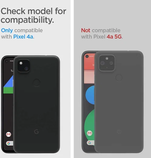 Spigen Rugged Armor Google Pixel 4A Hoesje Back Cover Zwart afbeelding 4
