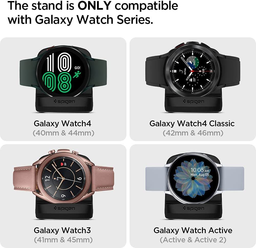 Spigen S352 Night Stand Houder Samsung Galaxy Watch Series Zwart afbeelding 5