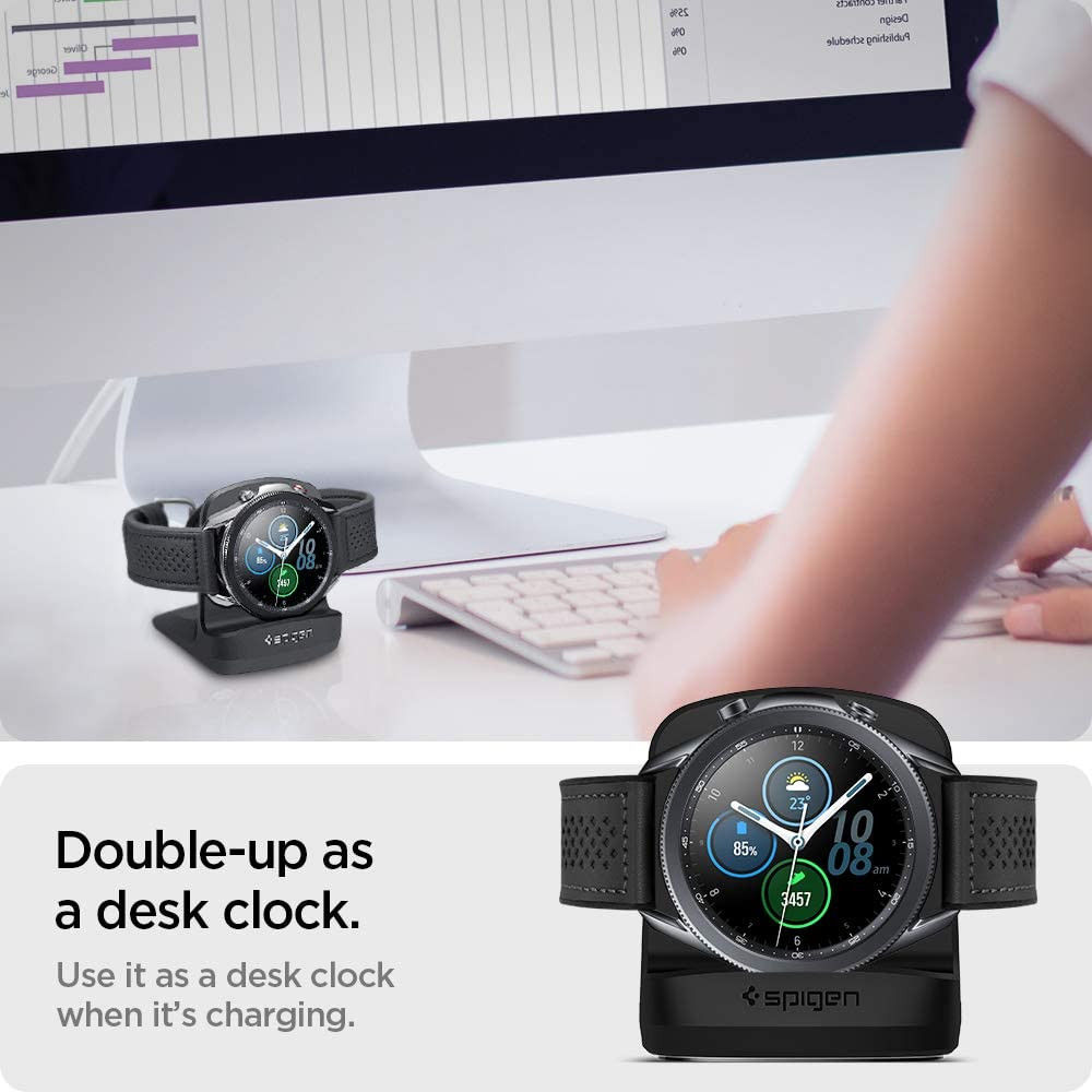 Spigen S352 Night Stand Houder Samsung Galaxy Watch Series Zwart afbeelding 7