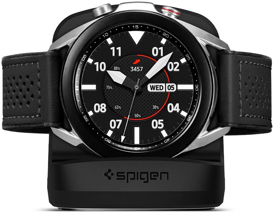 Spigen S352 Night Stand Houder Samsung Galaxy Watch Series Zwart afbeelding 2