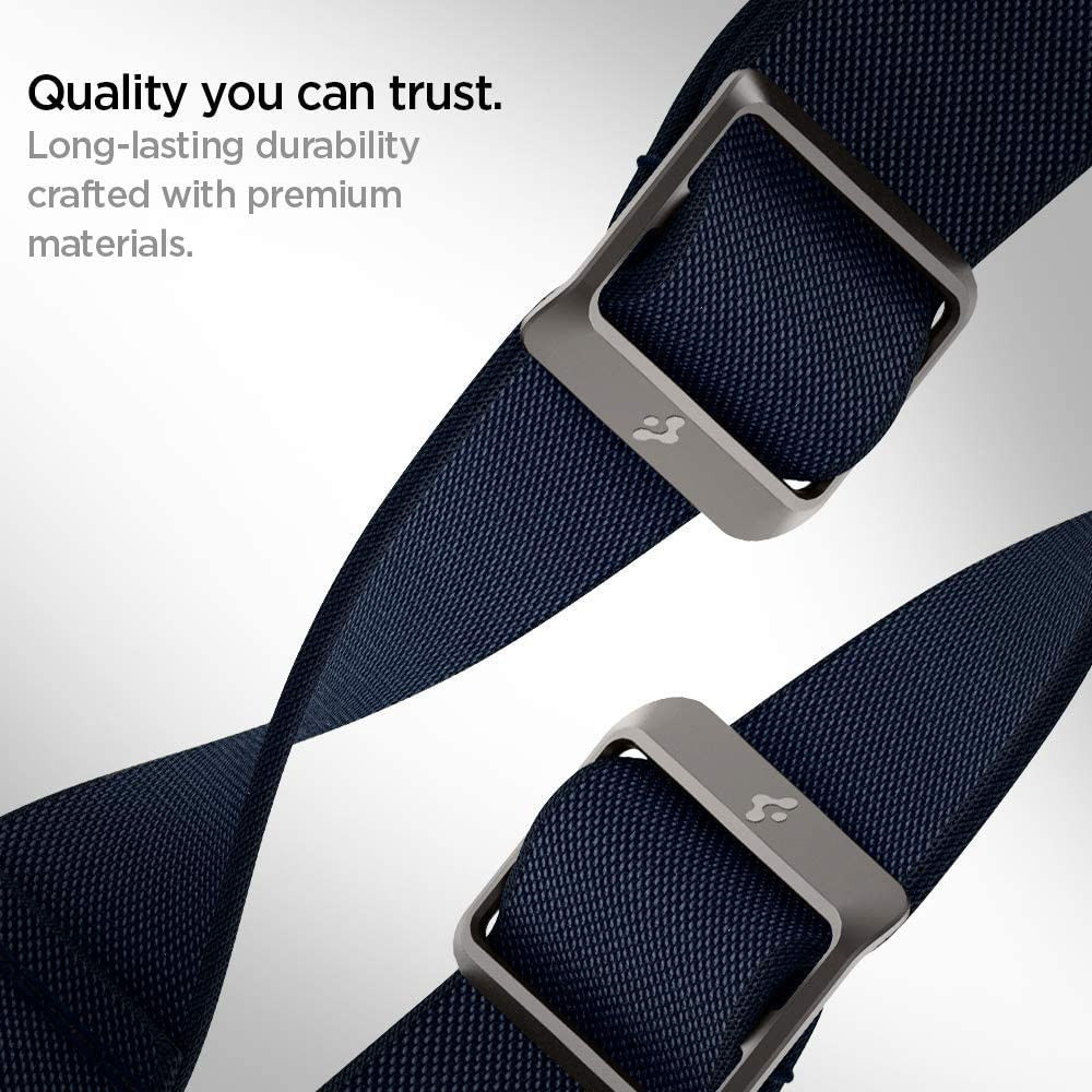 Spigen Fit Apple Watch 1-9/SE/Ultra 49/45/44/42MM Bandje Nylon Blauw afbeelding 7