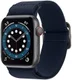 Spigen Fit Apple Watch 1-9/SE/Ultra 49/45/44/42MM Bandje Nylon Blauw afbeelding 1