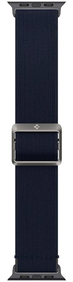 Spigen Fit Apple Watch 1-9/SE/Ultra 49/45/44/42MM Bandje Nylon Blauw afbeelding 4