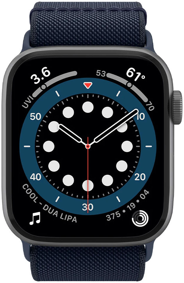 Spigen Fit Apple Watch 1-9/SE/Ultra 49/45/44/42MM Bandje Nylon Blauw afbeelding 9