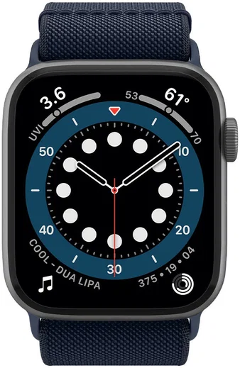 Spigen Fit Apple Watch 1-9/SE/Ultra 49/45/44/42MM Bandje Nylon Blauw afbeelding 9