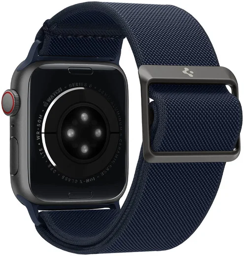 Spigen Fit Apple Watch 1-9/SE/Ultra 49/45/44/42MM Bandje Nylon Blauw afbeelding 3