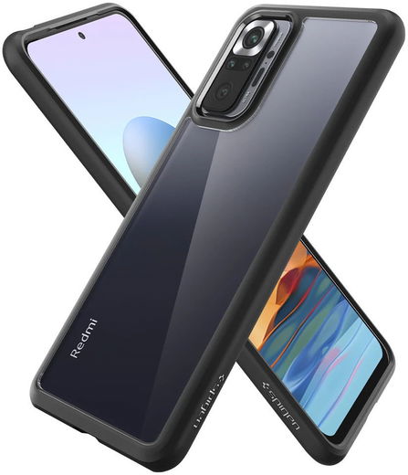 Spigen Ultra Hybrid Xiaomi Redmi Note 10 Pro Hoesje Back Cover Zwart afbeelding 10
