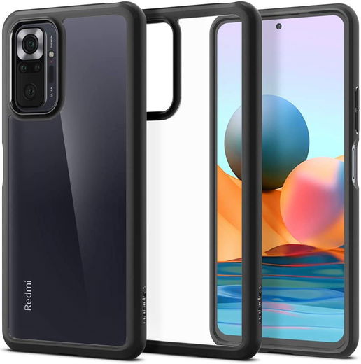 Spigen Ultra Hybrid Xiaomi Redmi Note 10 Pro Hoesje Back Cover Zwart afbeelding 1
