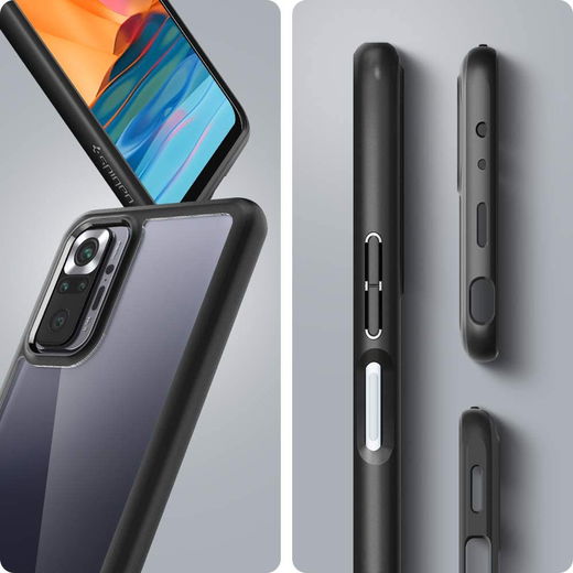 Spigen Ultra Hybrid Xiaomi Redmi Note 10 Pro Hoesje Back Cover Zwart afbeelding 6