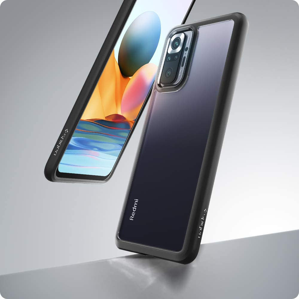 Spigen Ultra Hybrid Xiaomi Redmi Note 10 Pro Hoesje Back Cover Zwart afbeelding 7