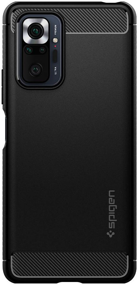 Spigen Rugged Armor Xiaomi Redmi Note 10 Pro Hoesje Back Cover Zwart afbeelding 4