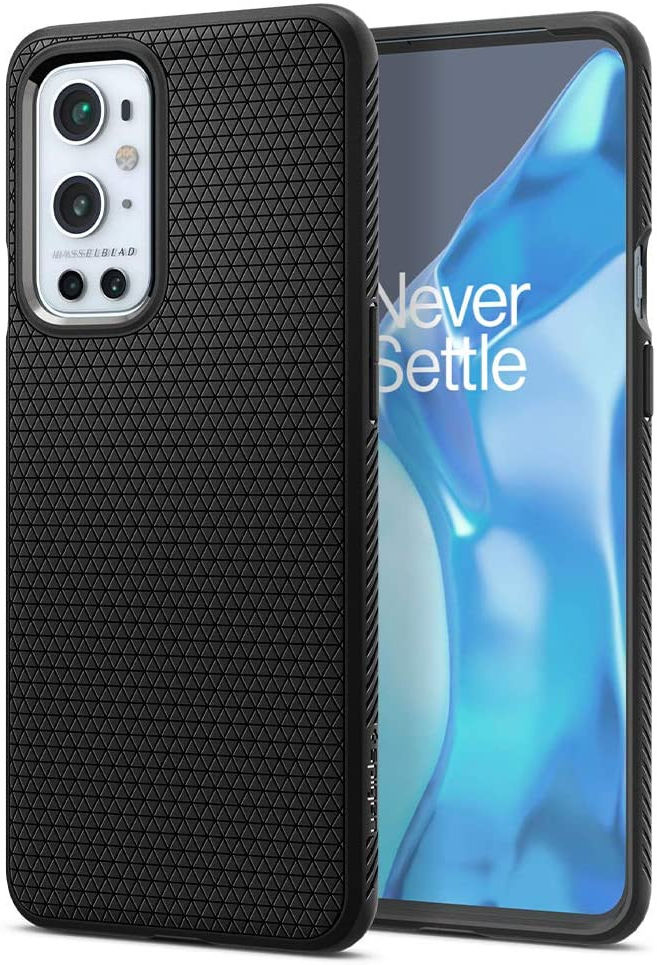 Spigen Liquid Air OnePlus 9 Pro Hoesje Back Cover Zwart afbeelding 1
