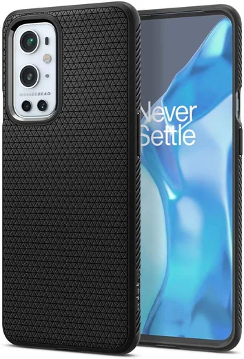 Spigen Liquid Air OnePlus 9 Pro Hoesje Back Cover Zwart afbeelding 1