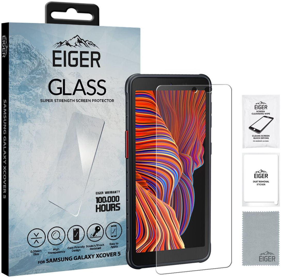 Eiger Samsung Galaxy Xcover 5 Tempered Glass Case Friendly Plat afbeelding 4