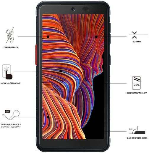 Eiger Samsung Galaxy Xcover 5 Tempered Glass Case Friendly Plat afbeelding 3