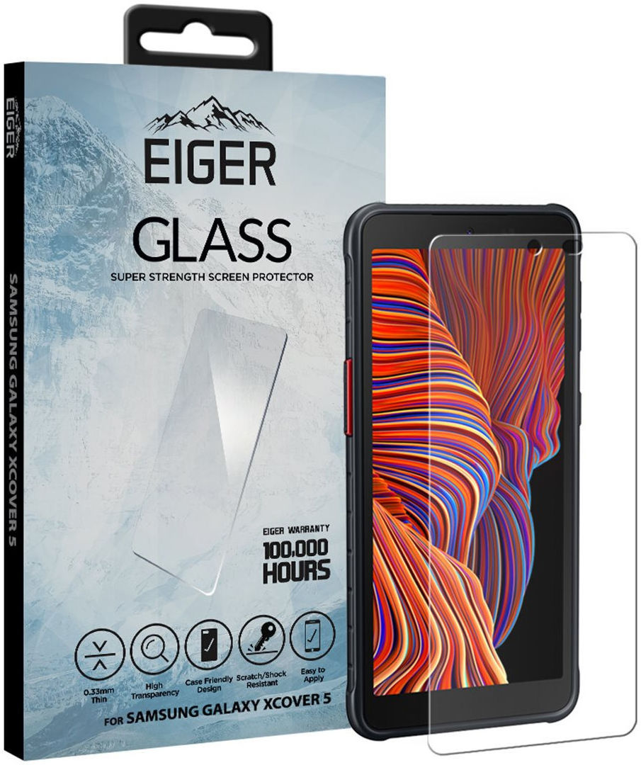 Eiger Samsung Galaxy Xcover 5 Tempered Glass Case Friendly Plat afbeelding 1