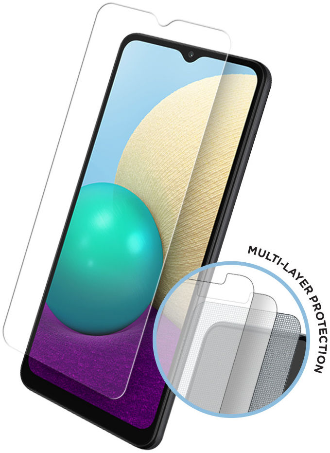 Eiger Samsung Galaxy A02s Display Folie Screen Protector [2-Pack] afbeelding 2