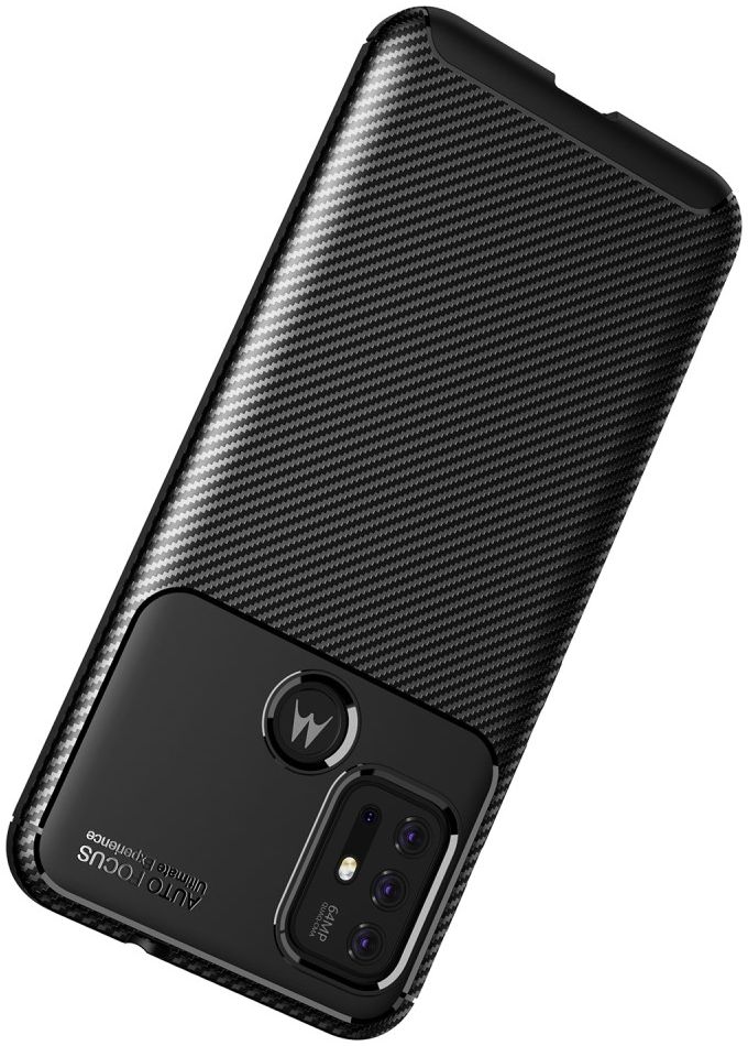 Motorola Moto G10/G20/G30 Hoesje Siliconen Carbon TPU Back Cover Zwart afbeelding 12