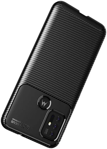 Motorola Moto G10/G20/G30 Hoesje Siliconen Carbon TPU Back Cover Zwart afbeelding 12