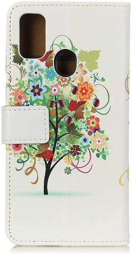 Motorola Moto G10 / G20 / G30 Hoesje Portemonnee met Boom Print afbeelding 3