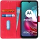 KHAZNEH Motorola Moto G10/G20/G30 Hoesje Retro Wallet Book Case Rood afbeelding 1