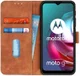 Motorola Moto G10/G20/G30 Hoesje Portemonnee Kunstleer Book Case Bruin afbeelding 1