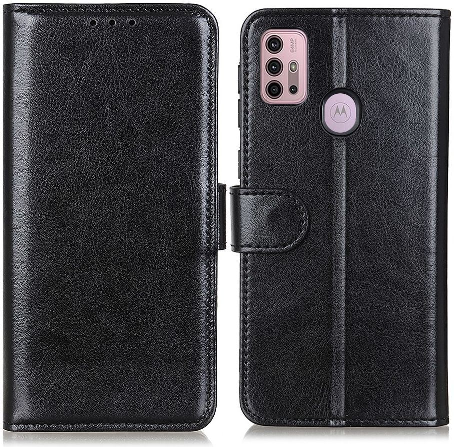 Motorola Moto G10 / G20 / G30 Hoesje Vintage Book Case Kunstleer Zwart afbeelding 5