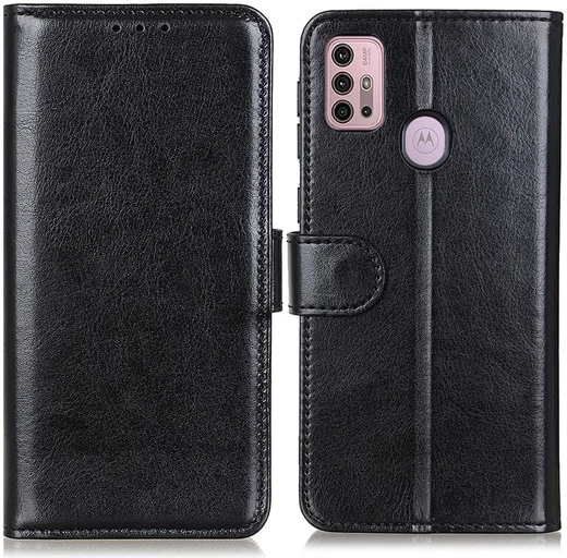 Motorola Moto G10 / G20 / G30 Hoesje Vintage Book Case Kunstleer Zwart afbeelding 5