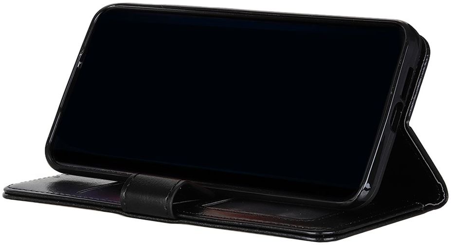 Motorola Moto G10 / G20 / G30 Hoesje Vintage Book Case Kunstleer Zwart afbeelding 3