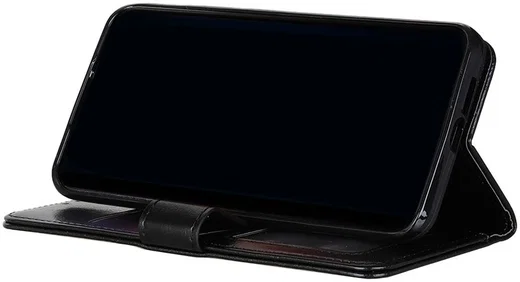 Motorola Moto G10 / G20 / G30 Hoesje Vintage Book Case Kunstleer Zwart afbeelding 3