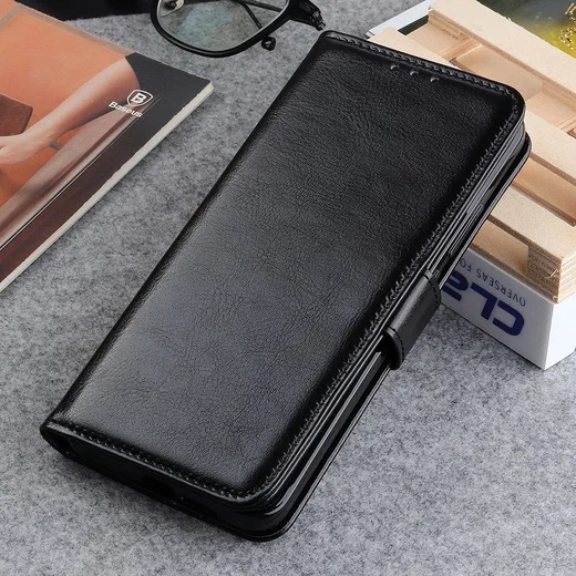Motorola Moto G10 / G20 / G30 Hoesje Vintage Book Case Kunstleer Zwart afbeelding 6