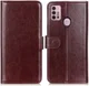 Motorola Moto G10 / G20 / G30 Hoesje Vintage Book Case Kunstleer Bruin afbeelding 6