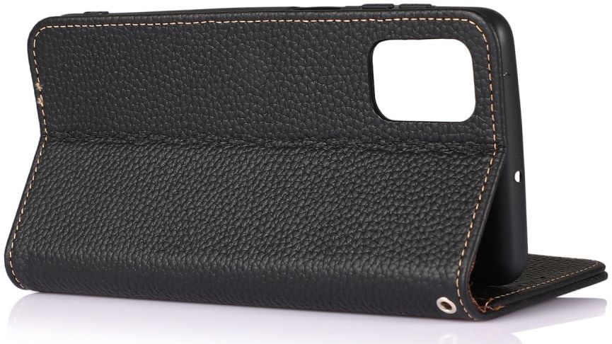 KHAZNEH Motorola Moto G100 Hoesje Wallet Book Case Zwart afbeelding 4