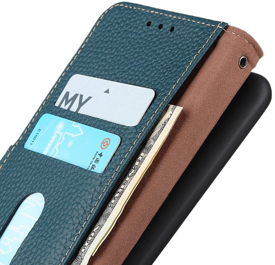 KHAZNEH Motorola Moto G100 Hoesje Wallet Book Case Groen afbeelding 3