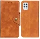 Motorola Moto G100 Hoesje Portemonnee Book Case Kunstleer Bruin afbeelding 3