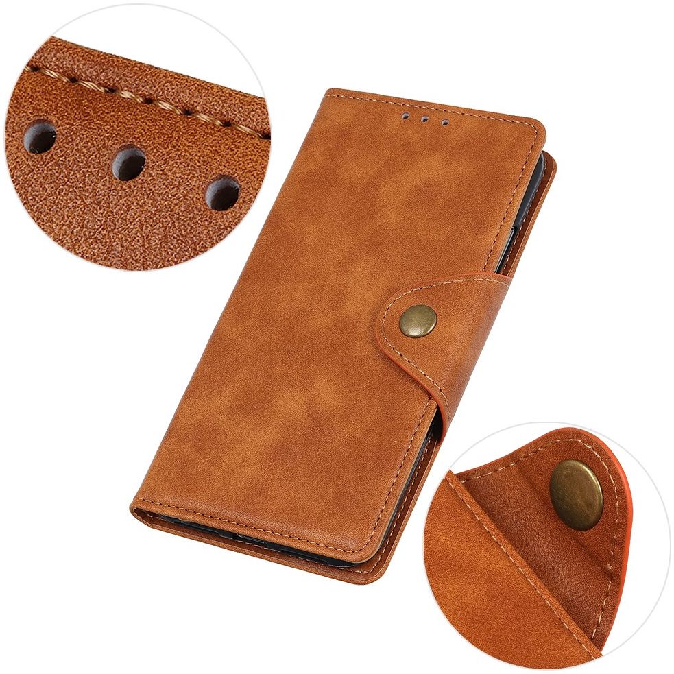 Motorola Moto G100 Hoesje Portemonnee Book Case Kunstleer Bruin afbeelding 6