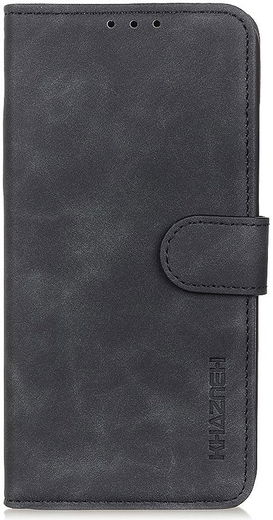 KHAZNEH Motorola Moto G100 Hoesje Retro Wallet Book Case Grijs afbeelding 3