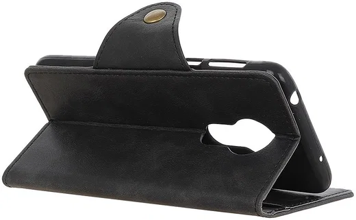 Nokia 6.3 / G10 / G20 Hoesje Portemonnee Kunstleer Book Case Zwart afbeelding 5