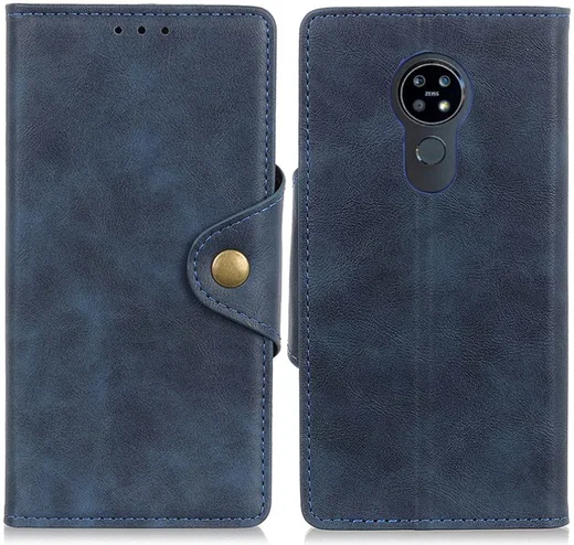 Nokia 6.3 / G10 / G20 Hoesje Portemonnee Kunstleer Book Case Blauw afbeelding 3