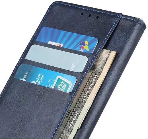 Nokia 6.3 / G10 / G20 Hoesje Portemonnee Kunstleer Book Case Blauw afbeelding 8