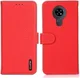 Nokia 6.3 / G10 / G20 Hoesje Portemonnee Book Case Echt Leer Rood afbeelding 4