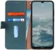 Nokia 6.3 / G10 / G20 Hoesje Portemonnee Book Case Echt Leer Groen afbeelding 1