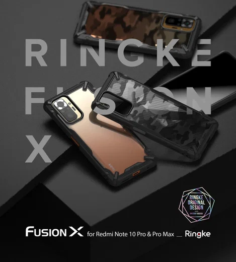 Ringke Fusion X Xiaomi Redmi Note 10 Pro Hoesje Transparant Zwart afbeelding 10