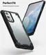 Ringke Fusion X OnePlus 9 Pro Hoesje Back Cover Transparant Zwart afbeelding 2